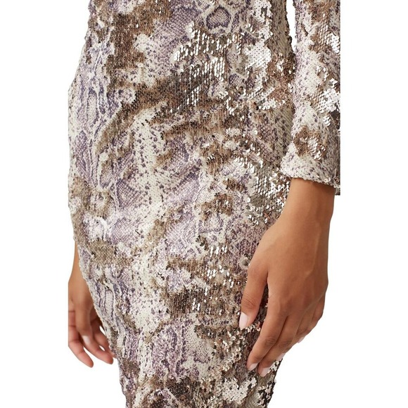 Dress The Population Python Sequin Emery Sheath Dress Size 1X - Picture 5 of 13